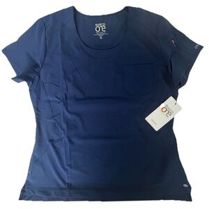 BARCO One BOT142 Women's Uplift Scrub Top Indigo Navy Size XL New